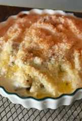 追いバターのマカロニグラタンの写真