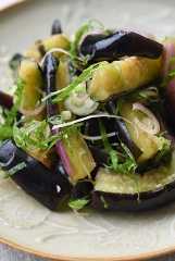 なすの塩もみ薬味和えの写真