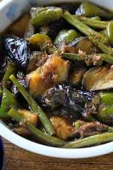 なすとピーマンの直煮の写真