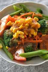 新玉ねぎのドレッシングの写真