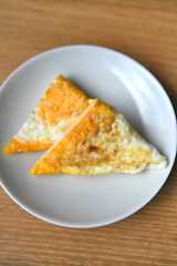 三角たまご焼きの写真