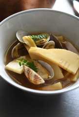 あさりとたけのこのおかず汁の写真