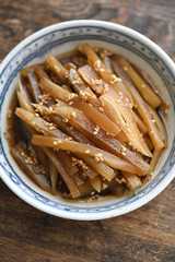 ヤーコンのポン酢漬けの写真