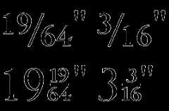Alternative Fractions look better than Regular Fractions for Measurements