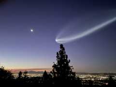 Falcon rocket launch