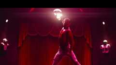 Cameron Cade slamming down a helmut engulfed in flames in Him (2025).