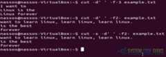 Linux cut Examples: Cut Examples 7-9