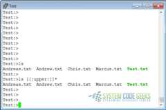 A Regular Expression Character Class Example