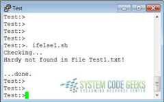 An If-Then-Else Example about searching files