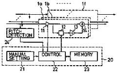 US05367120: comb filter per string