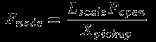 Fnode = Lscale Fopen / Xpickup