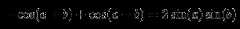 -cos(a+b) + cos(a-b) = 2 sin(a)sin(b)