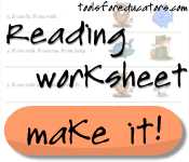reading worksheet templates