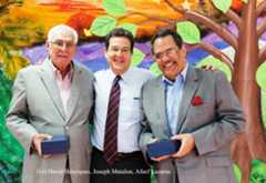 (l-r) David Henriques, Joseph Matalon, Afeef Lazarus at Hillel's 45th Founders Day