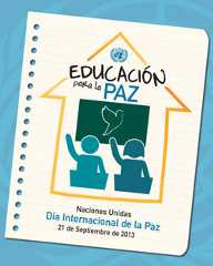 Cartel del Día Internacional de la Paz de 2013
