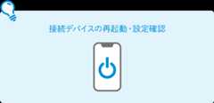 接続デバイスの再起動・設定確認