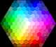 A circular color wheel showing the gradation of colors in the spectrum