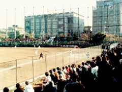 1987年、旧安部球場で最後の早慶戦