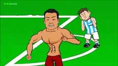 Cristiano Ronaldo and Messi