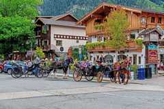 Bavarian buildings in Leavenworth, Washington.
