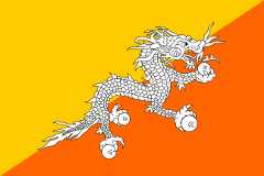 [Bhutan                                    flag 1969-2008]