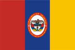 [State of                          Cundinamarca flag 1857 - 1861 (Colombia)]
