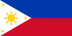 [The                                    Philippines flag (royal blue)]