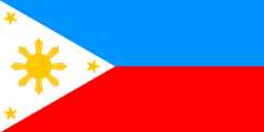 [The                                    Philippines flag 1985-1986 (sky                                    blue)]