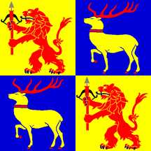 [Flag of the County of                        Kalmar (Sweden)]