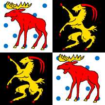 [Flag of Gävleborg                        county (Sweden)]