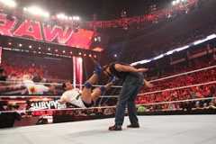 Kevin Nash tells Santino what he thinks of the trombone dance on Raw SuperShow