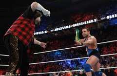 Mr. Socko meets The Cobra in the 2012 Royal Rumble Match.