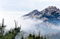 Aerial view of Laoshan Mountain in Qingdao, E China's Shandong