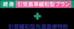 終身引受基準緩和型プラン + 引受緩和型先進医療特約