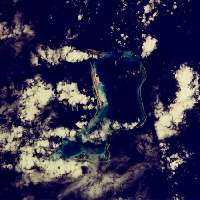 Diego Garcia from                        space