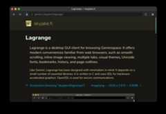 Lagrange window open on URL "about:lagrange"