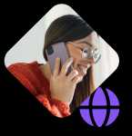 girl on phone