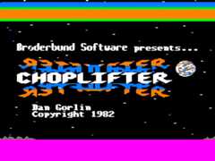 Choplifter splash screen