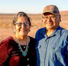Senior couple outdoors