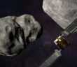 Shot by the DART and We’re to Blame! Now That Space Rock Won’t Be the Same illustration of DART and LICIACube spacecraft