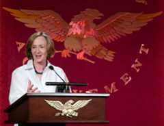 The President of MIT, Dr. Susan Hockfield, shares her views at the International Achievement Summit. 