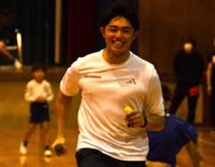 アジア大会で３位以上を狙う吉津選手 （昨年11月撮影）