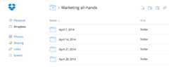 Dropbox for Business productivity hack: recurring meetings