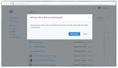 How to remove Dropbox shared links