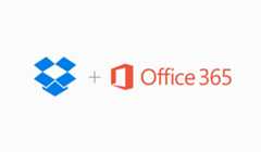 Dropbox Business and Office 365 logos