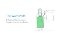 Illustration of wordsmith for effective collaboration post