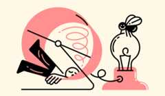 Illustration for post on productivity and creativity