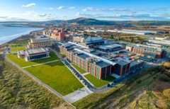 Drone photography, Swansea University, by Aeroviews