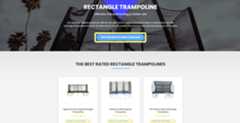 CTA to find best rectangle trampoline on an affiliate site webpage