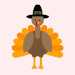 CSS Cartoon of thanksgiving turkey